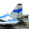 Готовая модель, многофункциональный истребитель Су-35С в масштабе 1:48