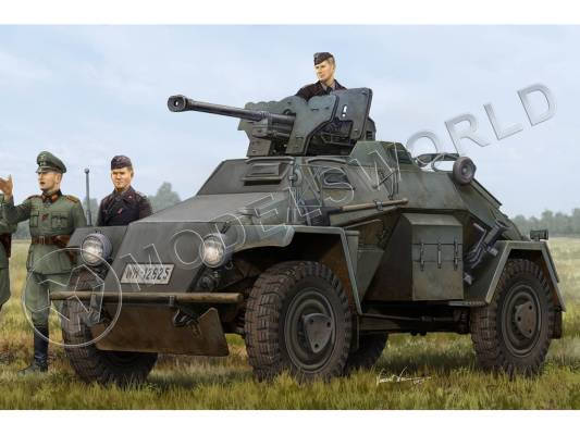 Склеиваемая пластиковая модель Немецкий бронеавтомобиль Le.Pz.Sp.Wg（Sd.Kfz.221 Leichter Panzerspahwagen, Late. Масштаб 1:35