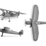 Немецкий самолет-разведчик Henschel Hs 126B-1 (Хеншель). Масштаб 1:144