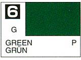 Краска водоразбавляемая MR.HOBBY GREEN (глянцевая), 10 мл - фото 1