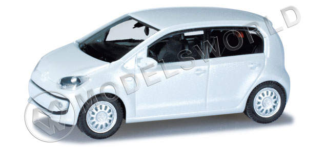 Модель автомобиля VW UP, белый металлик. H0 1:87 - фото 1