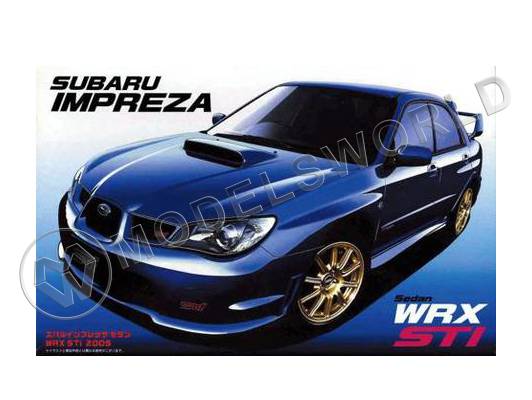 Склеиваемая пластиковая модель автомобиль Subaru Impreza WRX Sti 2005. Масштаб 1:24