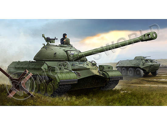 Склеиваемая пластиковая модель танк советский Т-10. Масштаб 1:35 - фото 1