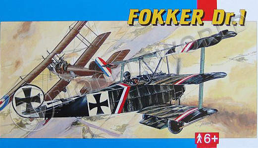 Склеиваемая пластиковая модель Самолет Fokker Dr.I. Масштаб 1:48 - фото 1