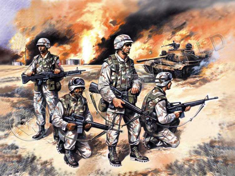 Фигуры Элитные подразделения США в Ираке. Масштаб 1:35 - фото 1