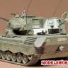 Склеиваемая модель Западногерманский танк 1960г. Со сдвоенной зенитной 35мм пушкой