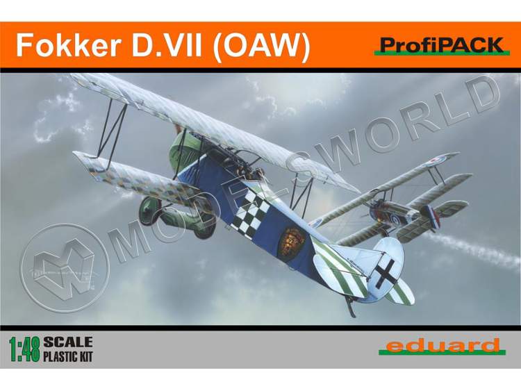 Склеиваемая пластиковая модель самолета Fokker D. VII O. A.W. ProfiPACK. Масштаб 1:48 - фото 1