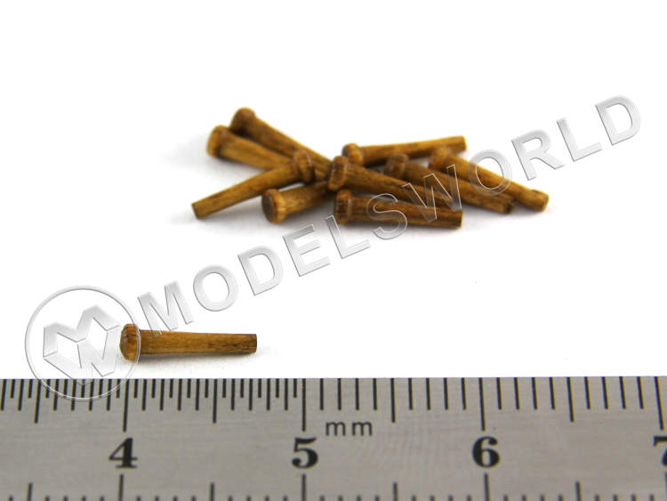 Деревянный гвоздь, орех, 8 мм, 10 шт - фото 1