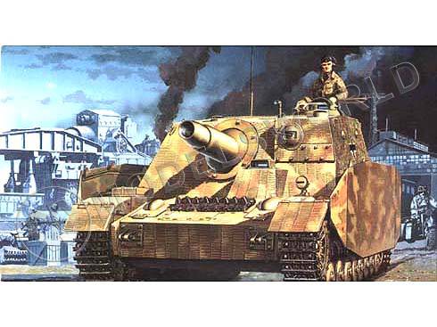 Склеиваемая пластиковая модель Немецкая САУ Sturmpanzer IV  Brummbär Late, Sd. Kfz. 166. Масштаб 1:35 - фото 1