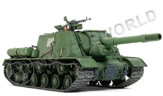 Склеиваемая пластиковая модель Советская САУ ИСУ-152 (с 2 фигурами). Масштаб 1:35