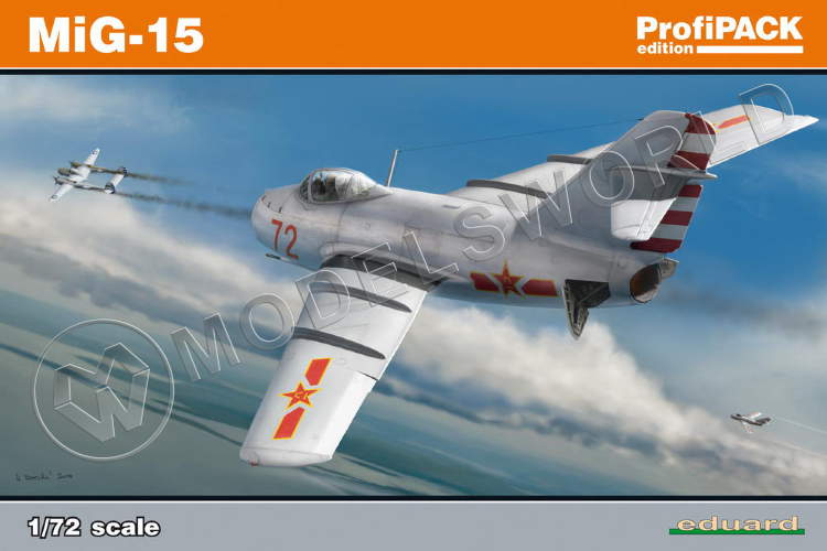 Склеиваемая пластиковая модель MiG-15. ProfiPACK. Масштаб 1:72 - фото 1