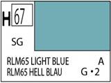 Краска водоразбавляемая художественная MR.HOBBY RLM65 LIGHT BLUE (полуматовая), 10 мл - фото 1