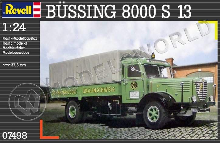 Склеиваемая пластиковая модель грузовика Bussing 8000S 13. Масштаб 1:24 - фото 1