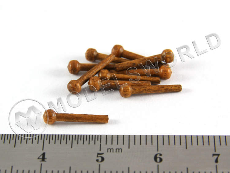 Деревянный гвоздь, орех, 11 мм, 10 шт - фото 1