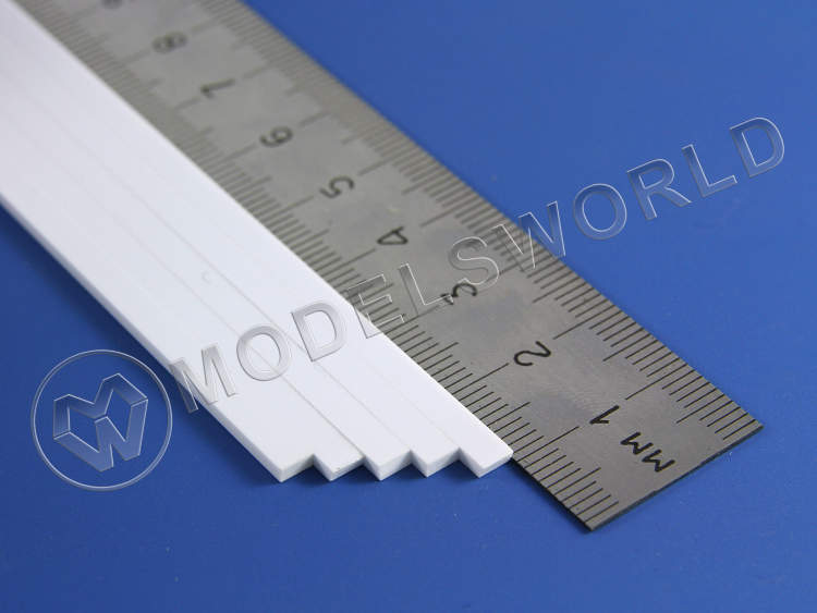 Полоска пластиковая для масштаба HO, 1.7х3.4 мм, 10 шт - фото 1
