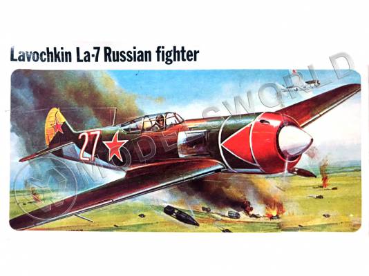 Склеиваемая пластиковая модель Lavochkin La-7 Russian Fighter. Масштаб 1:72