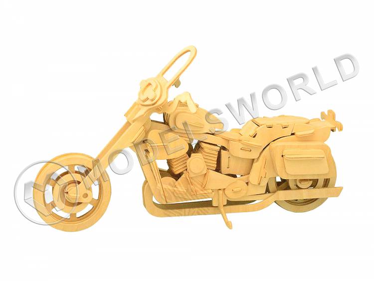 Сборная деревянная модель Мотоцикл Круизер - фото 1