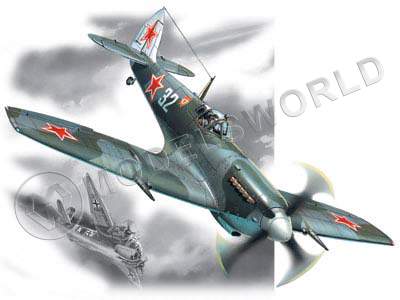 Склеиваемая пластиковая модель cпитфайр LF.IXE, истребитель ВВС СССР ІІ Мировой войны. Масштаб 1:48 - фото 1