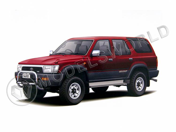 Склеиваемая пластиковая модель пикап Toyota HiLux Surf SSR-X Wide Body '91. Масштаб 1:24 - фото 1
