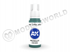Акриловая краска AK Interactive 3rd GENERATION Metallic. Astral Beryllium. 17 мл