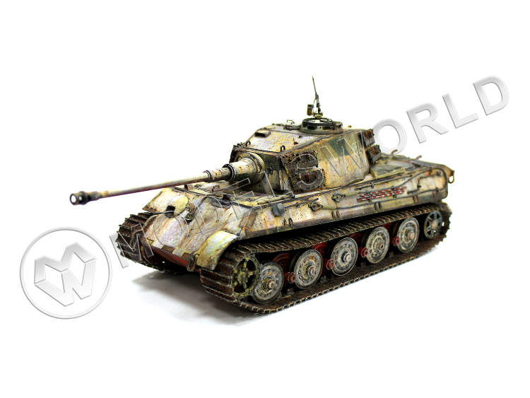 Готовая модель, Немецкий тяжелый танк Королевский Тигр в масштабе 1:35 - фото 1