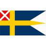 Шведы 1815 флаг. Размер 73х45 мм