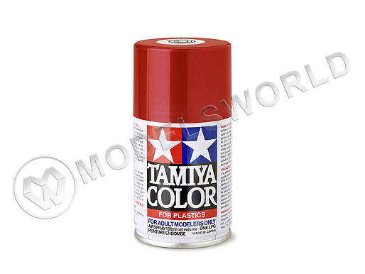Краска-спрей Tamiya серия TS в баллоне 100 мл. TS-18 Metallic Red (Красная металлик) - фото 1
