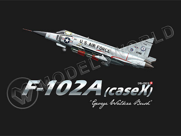 Склеиваемая пластиковая модель самолета F-102A (Case X). Масштаб 1:72 - фото 1
