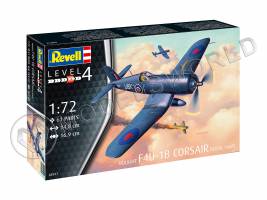 Склеиваемая пластиковая модель самолета F4U-1B Corsair Royal Navy. Масштаб 1:72