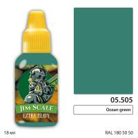 Акриловая краска под кисть Jim Scale Ocean green, 18 мл