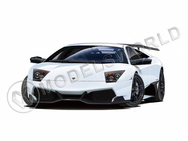 Склеиваемая пластиковая модель автомобиль Lamborghini Murcielago LP670-4 SV. Масштаб 1:24 - фото 1