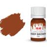 Акриловая краска ICM, цвет Темно-коричневый (Deep Brown), 12 мл