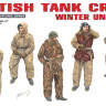 Британские танкисты (в зимней форме). Масштаб 1:35