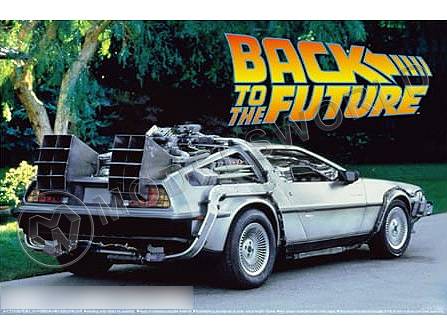 Склеиваемая пластиковая модель автомобиль из фильма "Back To The Future" DeLorean from Part I. Масштаб 1:24 - фото 1