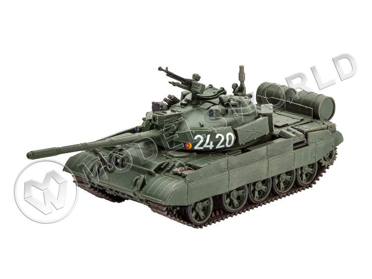 Склеиваемая пластиковая модель Советский танк. Масштаб 1:72 - фото 1