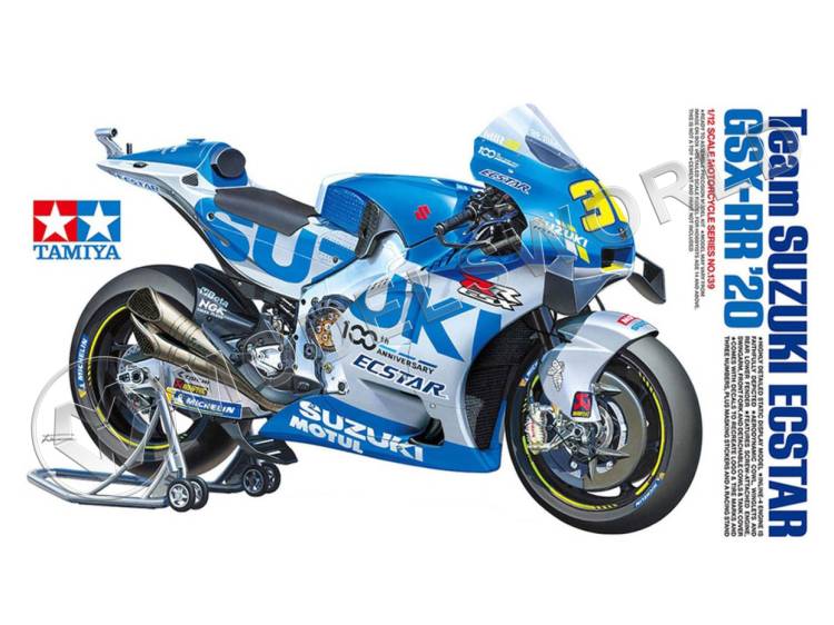 Склеиваемая пластиковая модель мотоцикла Suzuki GSX-RR '20. Масштаб 1:12 - фото 1