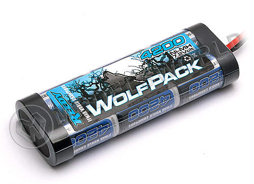 Аккумулятор силовой WolfPack Ni-Mh 7.2V, 4200mAh (разъем Tamiya) - фото 1