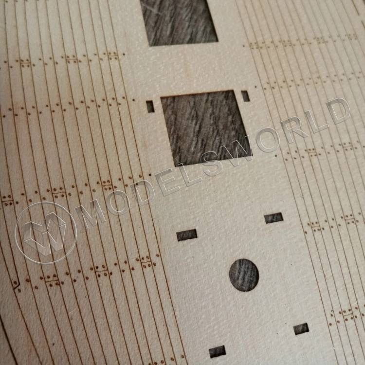 Палуба для модели корабля "Бриг "Меркурий" 1:72 - фото 1