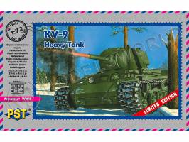 Склеиваемая пластиковая модель Тяжелый танк КВ-9. Масштаб 1:72