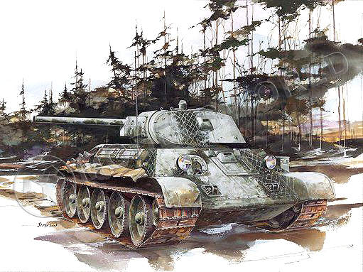 Склеиваемая пластиковая модель Советский танк T-34/76 образца 1941. Масштаб 1:35 - фото 1