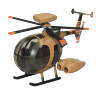 Склеиваемая пластиковая модель вертолета Hughes 500 Egg Plane. Масштаб 1:24