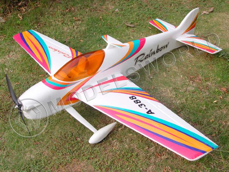 Радиоуправляемая модель самолета Rainbow F3A 3D Aerobatic, с бесколлекторным электродвигателем, версия: RTF, 4ch, 2.4G, цвет Red - фото 1