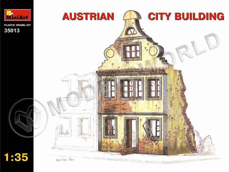 Склеиваемая пластиковая модель Австрийское городское здание. Масштаб 1:35 - фото 1