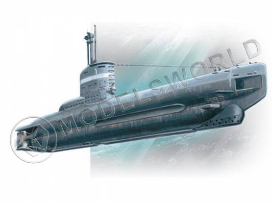 Склеиваемая пластиковая модель Германская подводная лодка, тип XXIII. Масштаб 1:144