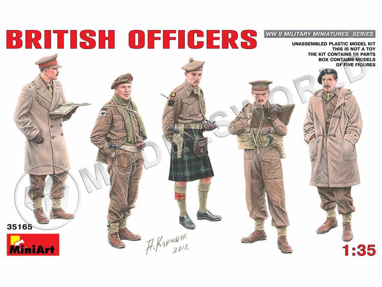 Британские офицеры. Масштаб 1:35 - фото 1