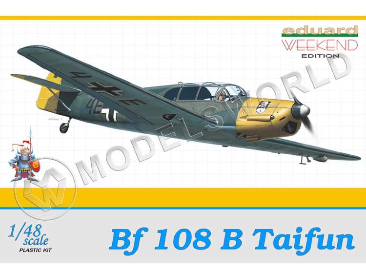 Склеиваемая пластиковая модель самолета Bf 108B. Масштаб 1:48 - фото 1