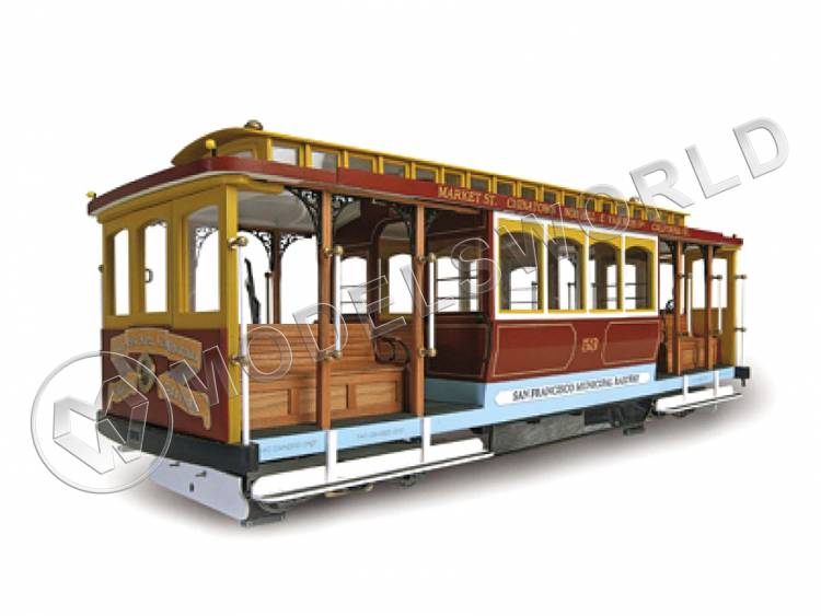 Набор для постройки модели трамвая San Francisco "CALIFORNIA STREET". Масштаб 1:22