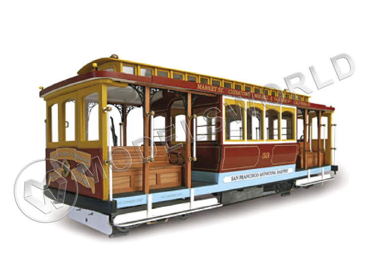Набор для постройки модели трамвая San Francisco "CALIFORNIA STREET". Масштаб 1:22 - фото 1