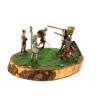 Готовая модель, миниатюра "Римские легионеры и легат №2" 5 фигур в масштабе 1:72