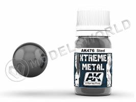 Краска AK Interactive XTREME METAL STEEL. 30 мл